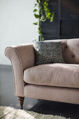 DFS Vegan Cedar three-seater sofa in Blush