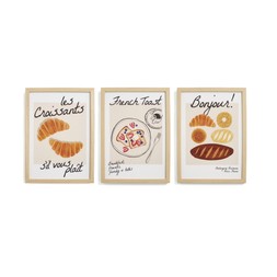 30968428 Set of 3 Bonjour Framed Prints £35