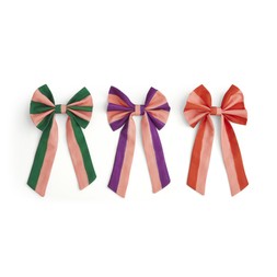 30972907 Sophie Robinson 3 Candy Stripe Bow Decorations £12