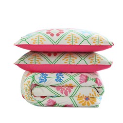 Yinka Ilori Net Floral Qcover Set Dbl Multi £22
