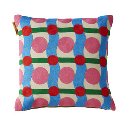 SUPPLIER LINE | Yinka Ilori Sweet Flows Cushion 43x43 Blue Pink £28