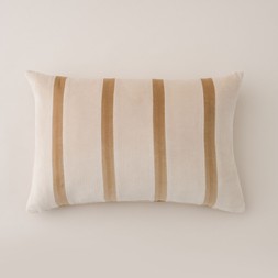 Clara Pencil Stripe Velvet Rectangle Cushion £20 - £25