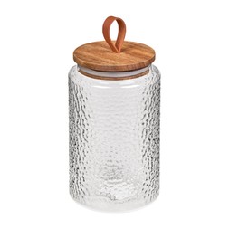 Hammered Glass Canister Large £6
