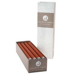 Northern Lights Set of 12 Taper Candles Terracotta £35