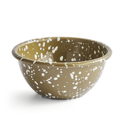 Salvage Enamel Large Nibble Bowl 500ml Olive