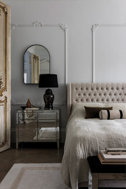 Artisan Collection Belgrave High Floor Standing King Size Headboard in Plush Ecru - £899