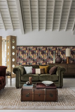 Furniture Village At The Helm Shackleton 2 Seater Fabric Chesterfield Sofa in Pine - £1,695