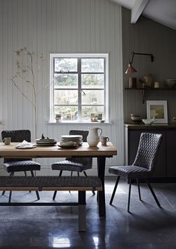 Furniture Village - Earth Dining Table, 2 Dining Chairs, Large Dining Bench, &pound;1295