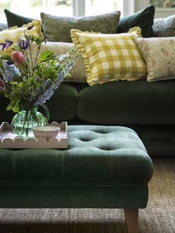 Furniture Village - Boutique Palace Fabric Bench Stool, &pound;595
