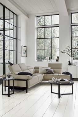 Furniture Village - Nicoletti Theron Leather Chaise Recliner Corner Sofa, &pound;4,995