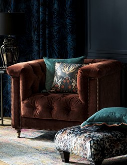 Furniture Village At The Helm Wallace Fabric Armchair