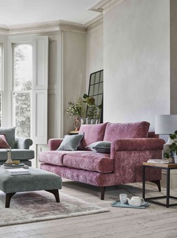 Furniture Village - Libby 3 Seater Sofa, &pound;1195, Country Collection Libby Snuggler, &pound;895, Counrty Collection Accent Footstool, &pound;295
