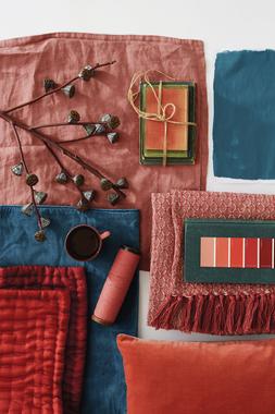Teal and Russet - AW18 Moodboard
