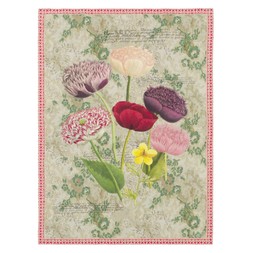 POPPY STUDY VIOLET THROW BLJD5011