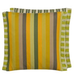Cork Street Stripe Natural Cotton Cushion