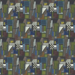 Raku Patchwork in chocolate (wallpaper) PDG1203/02
