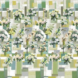 Celadon Vase in celadon (wallpaper) PDG1206/01