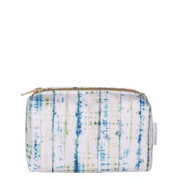 SHIBORI BLUE SMALL WASHBAG