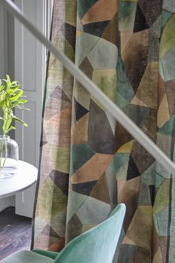 LE POEME DE FLEURS COLLECTION - GEO MODERNE JADE FABRIC