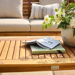 Cotswold Acacia Wood Coffee Table £229.00 & Cotswold Acacia Wood Lounge Sofa £799.00