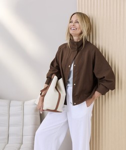 Linen Blend Zip Jacket £69 (AD12571)