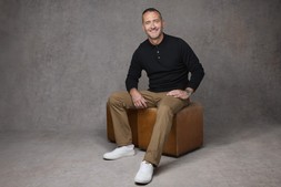 Luxury Merino Long Sleeve Polo Shirt Black £42 & Signature Stretch Chino Trousers Camel £39- EMBARGOED UNTIL 20TH AUGUST 2026