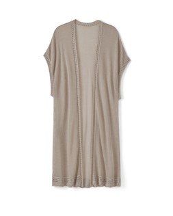 Oversized Sheer Knit Longline Cardi Oat £48- Available from 7th May