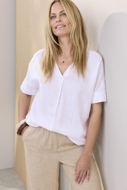 Viscose Linen Blend Top White £35 (AB12749)