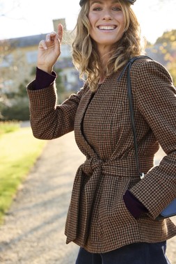Wrap Check Jacket £75 - Available from 30th July
