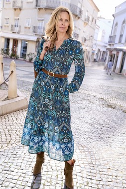 Tiered Long Sleeve Maxi Dress £52