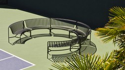 HAY Palissade Outdoor Park Dining Bench - In In - Anthracite