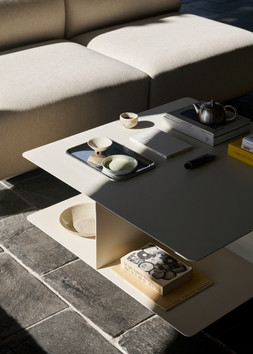 EV3 Develius Coffee Table £724 & Develius Mellow Modular 2 Seater Sofa - Configuration A £6,259