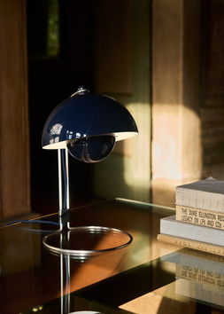 VP4 Flowerpot Table Lamp Steel Blue £280