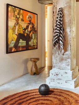 HKLIVING Round Woollen Rug