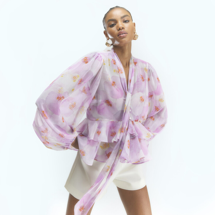 river island-pink floral shirt-ref1993436