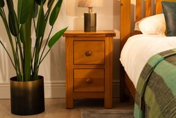 Hereford Pine 2 Drawers Bedside Table RRP €199 NOW €99