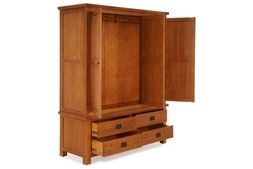 Kingston Oak 4 Drawers 3 Doors Wardrobe RRP €1,999 NOW €1,149