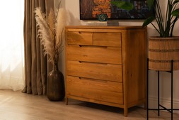 Valencia Oak 5 Drawers Chest - RRP €899 NOW €399