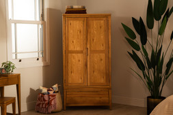 Valencia Oak 1 Drawer 2 Door Wardrobe - RRP €1,399 NOW €649