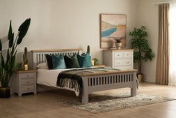 Bellevue Light Grey King 5' Bed Frame - RRP €1,399 NOW €749