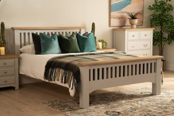 Bellevue Light Grey King 5' Bed Frame - RRP €1,399 NOW €749