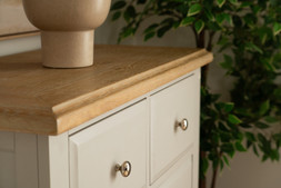 Bellevue Light Grey 5 Drawers Chest - RRP €1,099 NOW €549