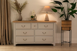 Bellevue Light Grey 7 Drawers Chest - RRP €1,299 NOW €649
