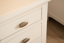 Alaska White 3 Drawer Bedside Table - RRP €339 NOW €189