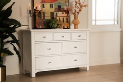 Alaska White 7 Drawers Chest - RRP €1,199 NOW €599