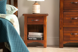 Westport Walnut 1 Drawer Bedside Table RRP €279 NOW €119