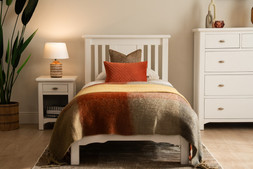 Alaska White Single 3' Bed Frame - RRP €899 NOW €399