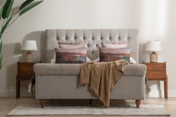 Harrison Light Grey King 5' Bed Frame RRP €1,449 NOW €849