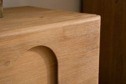 Catania Two Drawer Bedside Table 0029 RRP €399 NOW €299