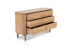Oslo Oak 6 Drawer Chest - RRP €1,899 NOW €999